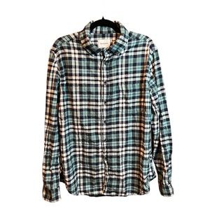Good fellow & Co men’s lightweight flannel button down shirt, size XL